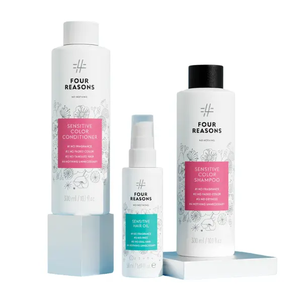 Color-Treated Maintenance Kit - Moisturizing Shampoo, Conditioner & Treatment, Alcohol-Free, Fragrance-Free, 300ml Each