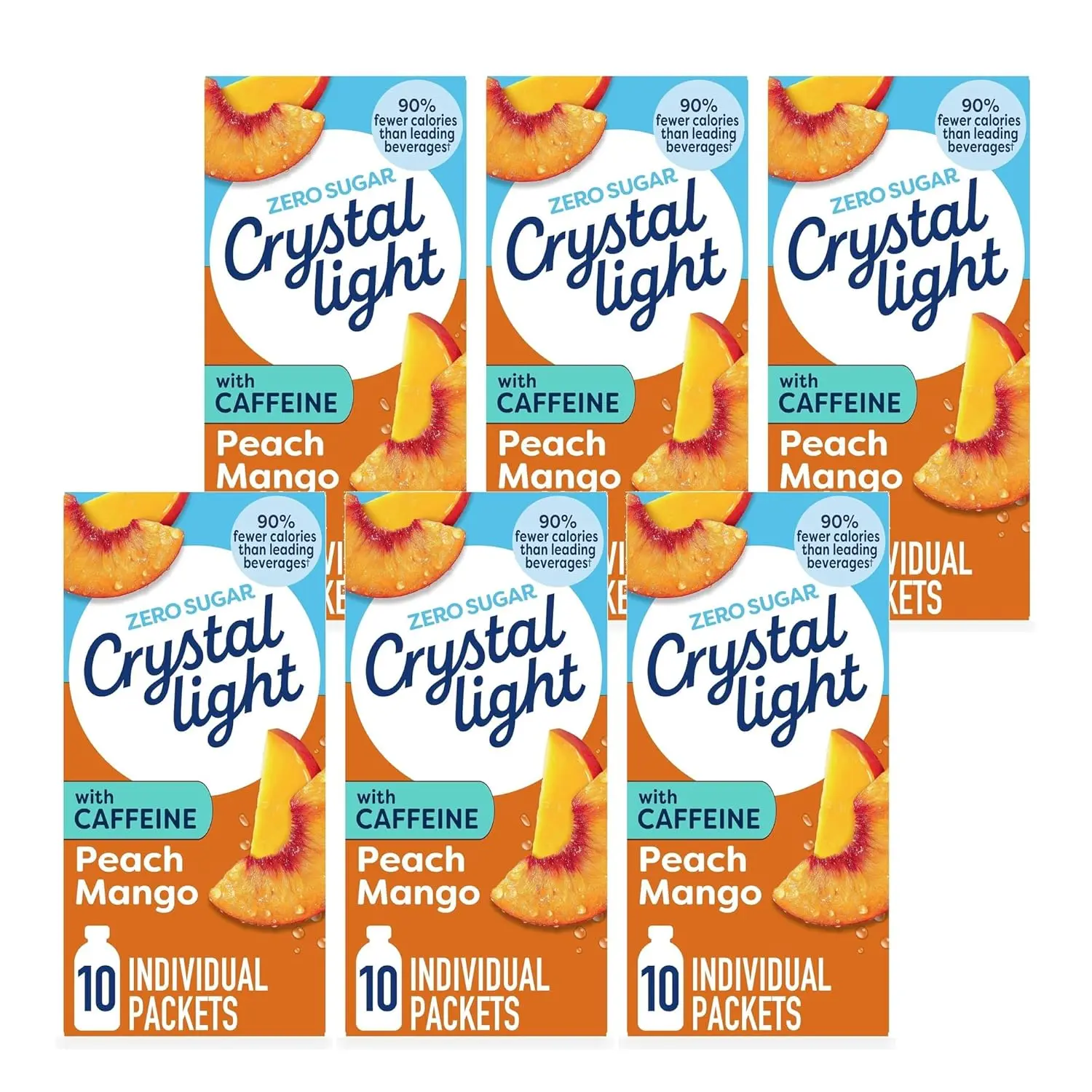Crystal Light Refreshing Drink Mix Variety Pack, 44 Packets, for Convenient Hydration, Lemonade, Raspberry Lemonade, Peach Iced Tea, Fruit Punch, Natural and Artificial Flavor, Zero Sugar, 4.18 oz