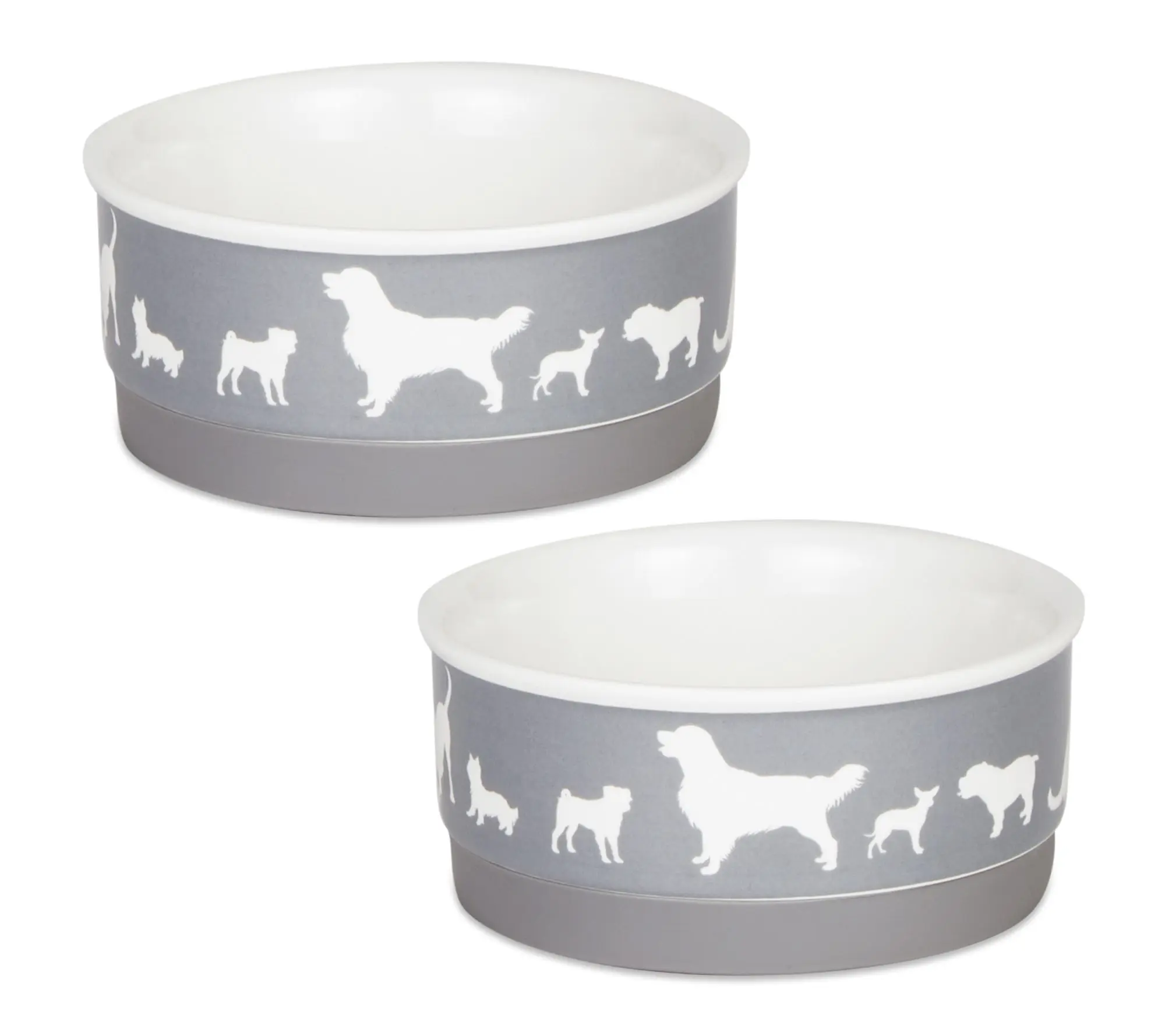 Bone Dry Dog Show Pet Bowls Small Set/2