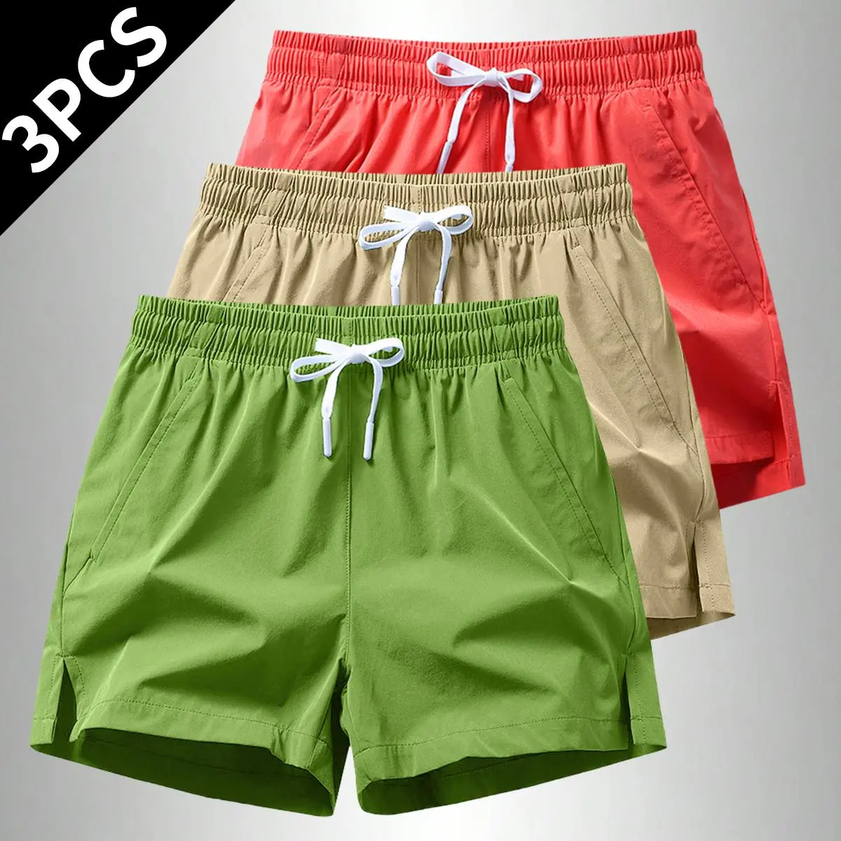 Fruit green + khaki + watermelon red