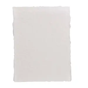 25Pcs 400 GSM Rough Textured Watercolor Paper for Painting, Drawing & Sketching - 6 X4inch (A6) Handmade Cotton Deckle Edge Art Paper, Made from Virgin Egyptian (White) - Home Improvement.