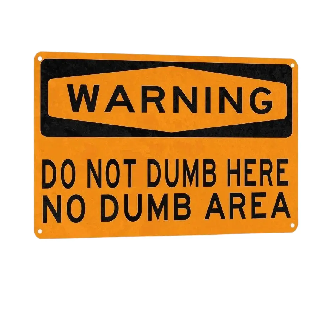 Humorous Playful Industrial Warning Rectangular Tin Sign - 8x12 Inches Black Decorative Metal Wall Plaque, Orange Caution Adult Home Decor for Garage, Bedroom, Christmas/Birthday Gift for Dads (Plaques & Signs)