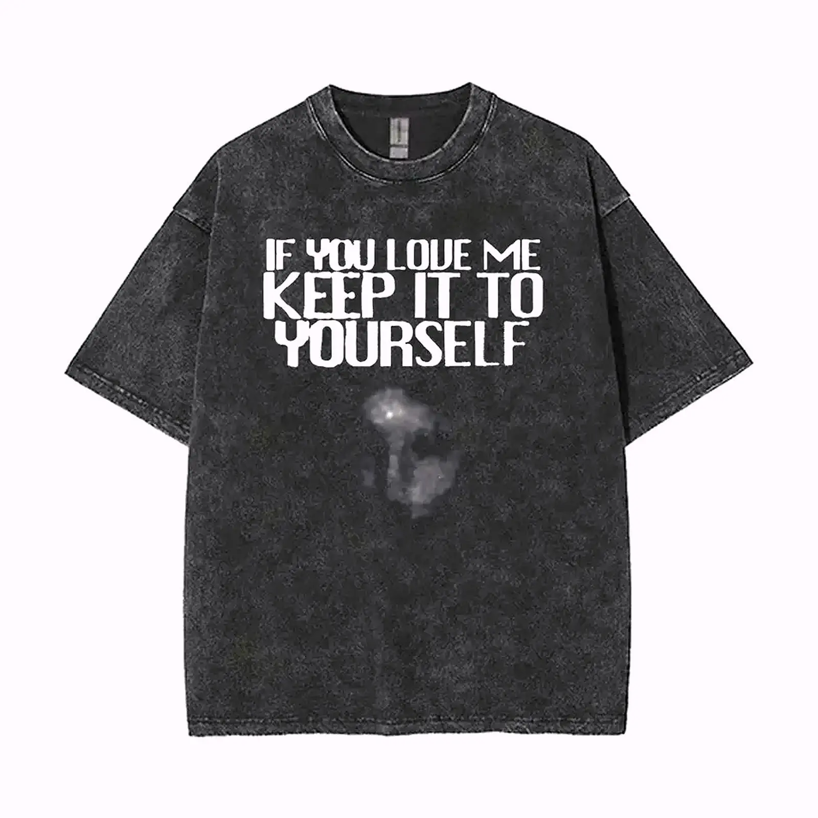 If You Love Me Keep it To Yourself Ethel Cain Mineral Wash Graphic T-Shirt Heavyweight Cotton Casual Vintage Washed Tee Trendy Tops Unique Trendy Gift
