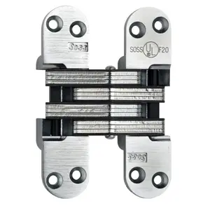 212 MAIN Heavy Duty Concealed Invisible-Type Hinge, 1.125x4.625 in., Compatible with 1.75 in. Doors, Antique Brass, Concealed Hinges