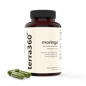 Moringa Capsules 800 mg -  Immune Support Capsules, Natural Health & Wellness Supplement for Immune System Boost, Moringa Pure Capsules, Powerful Green Superfood, Gluten Free, Non-GMO, Energy, Skin, Immune & Gut Health, Made in The USA
