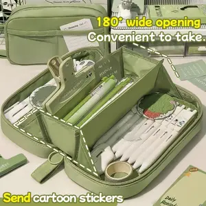 Large Capacity Volcanic Pencil Case, Multi-Layer Partition Storage, High-Value Pencil And Stationery Storage Box For Both Boys And Girls, Essential Gift For Friends And Classmates At The Beginning Of The School Year, Portable Pencil Case