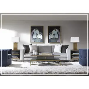 Bernhardt Noel Fabric Sofa With Plush Feather Down Cushion