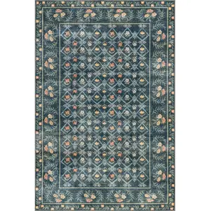 nuLOOM Valley Floral Washable Area Rug
