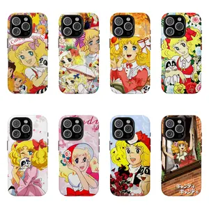 Candy-Candy Anime Phone CaselCute RetroCartoon Protective Cover For iPhone 17 ProMax 16 15 14 13 12 11 for Samsung S21 S22 S23S24 S25 S26 Phone CaselTough PhoneCaselGift For Fans|Gifts for anime lovers