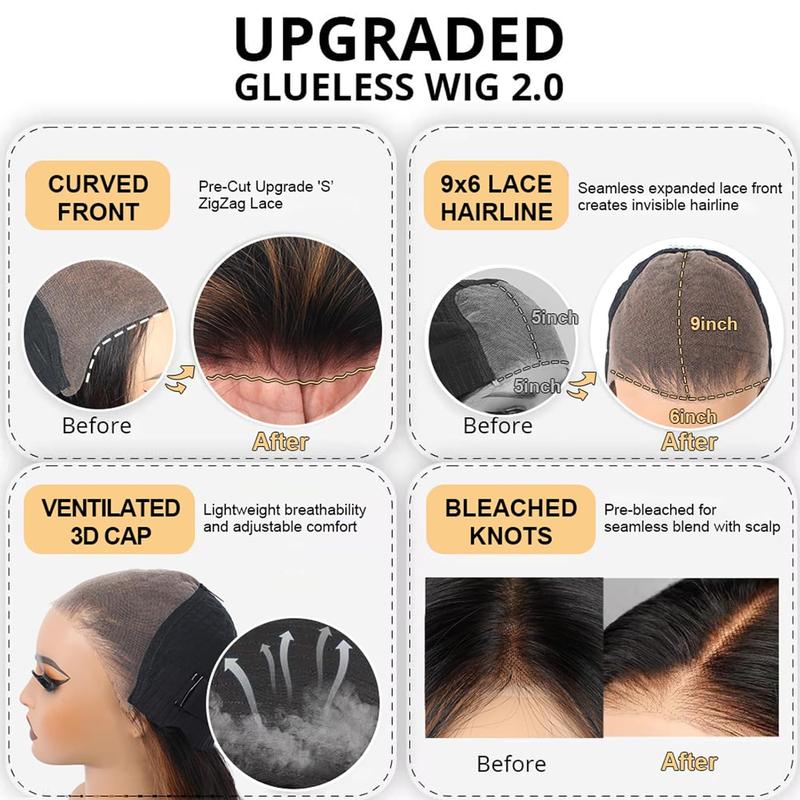 9x6 Wear and Go Glueless Wigs Human Hair Pre Plucked Pre Cut 1B/30 Highlight benin girls wig Ombre Lace Front Wigs Human Hair With Baby Hair 150% Density Body Wave HD Closure Wigs Human Hair Bleached Tiny Knots transparent lace deals for you days