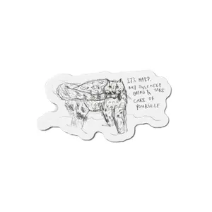 Snow Leopard Encouragement Magnet
