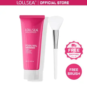 PDRN Collagen Skinplaning Peel-Off Face Mask - Overnight Glaze Formula for Firming, Plumping, and Glass Skin Glow,SILICONE BRUSH INCLUDED,