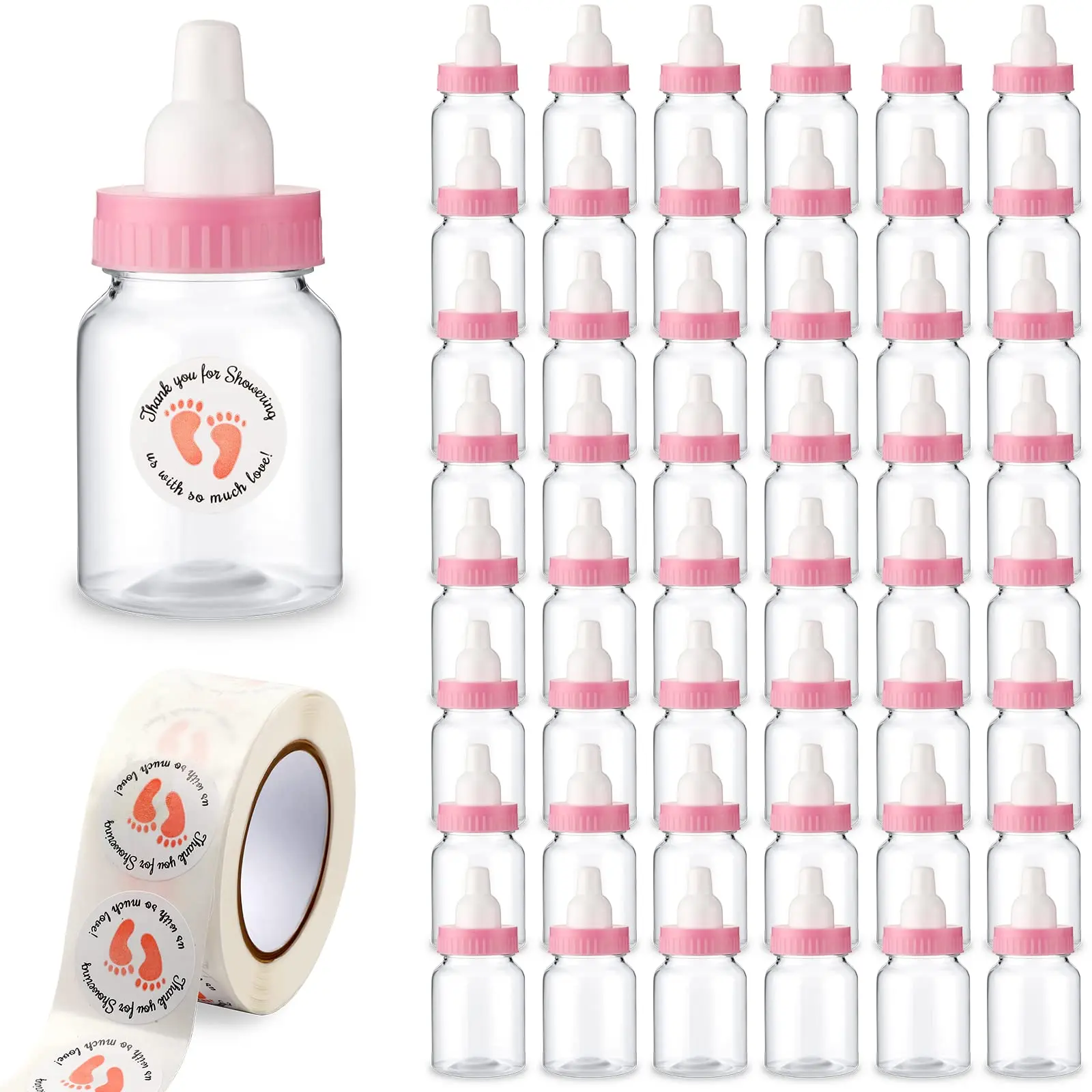 Pink Baby Bottles