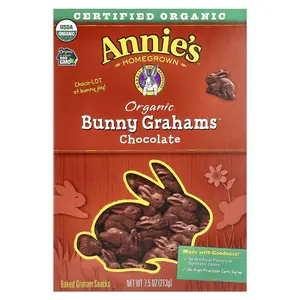Annie's Homegrown Organic Bunny Grahams™, Chocolate, 7.5 oz (213 g)