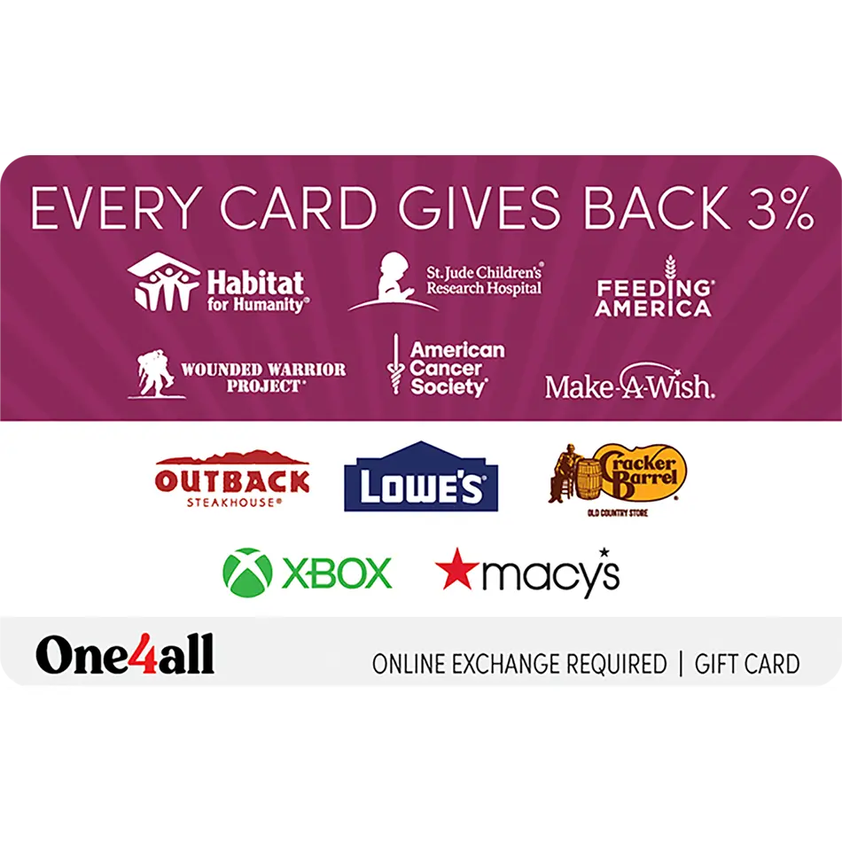 One4all Giving Good Joy eGift Card | Festive Gift for Many Brands
