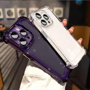 With Lens Film  Phone Case Compatible for iPhone X XS XR XS Max 17 16 15 14 13 12 11 Pro Max Shockproof Case