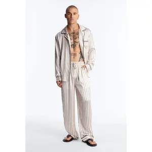 Hudson Stripe Lounge Set - Cream/combo