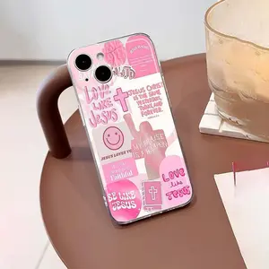 Creative Letter Pattern Phone Case, Decorative Phone Protector Cover, Phone Accessories Compatible with iPhone 11 12 13 14 15 16 Pro Max/Pro/Plus