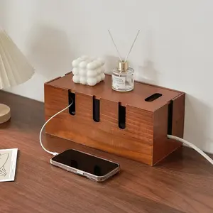 Storage Box for Home, Office, and Dorm Cable Management – Organizer for Router Power Strips, Desktop Phone Charger Sockets, and Cable Concealers – Cable Storage for Students, Gamers, and Office Workers