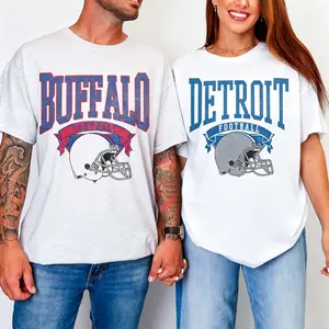 SageSprint Vintage Football T-shirt Hometown Teams Tee Football Retro Tshirt Football Thowback Tee Buffalo Football Tshirt Kansas City football tee Dallas Football Throwback T-shirt San Francisco Tee Pittsburg Vintage Tshirt