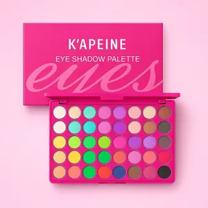 40 Color Rainbow Eyeshadow Palette, Highly Pigmented Palette, High Pigment Multicolor Eye Makeup Set, Perfect for Parties and Cosplay, Essential for Women and Girls