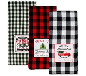 Design Imports Set of 3 Assorted Christmas TreeFarm Embellish