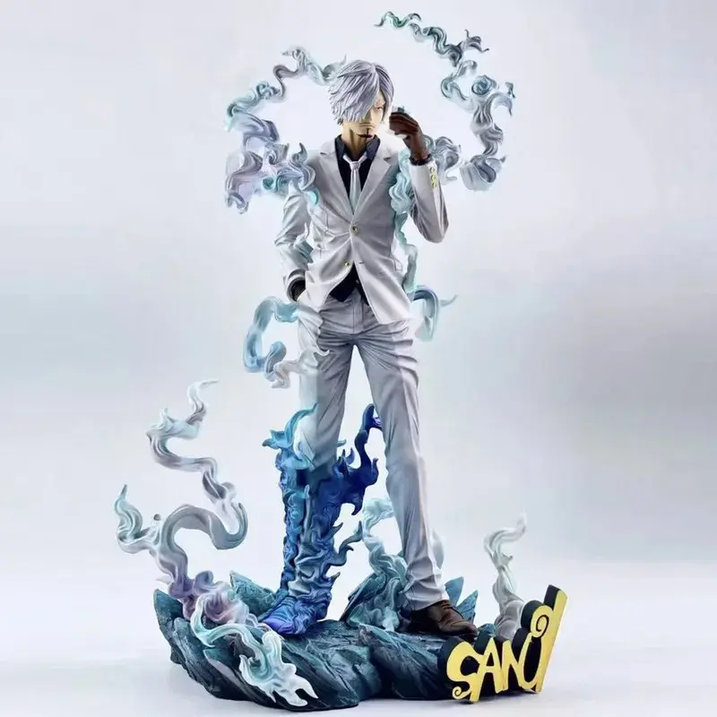 28cm Anime Figure Sanji Figures Smoking Sanji Figurine Statue Pvc Collection Model Decoration Doll Toys Gifts