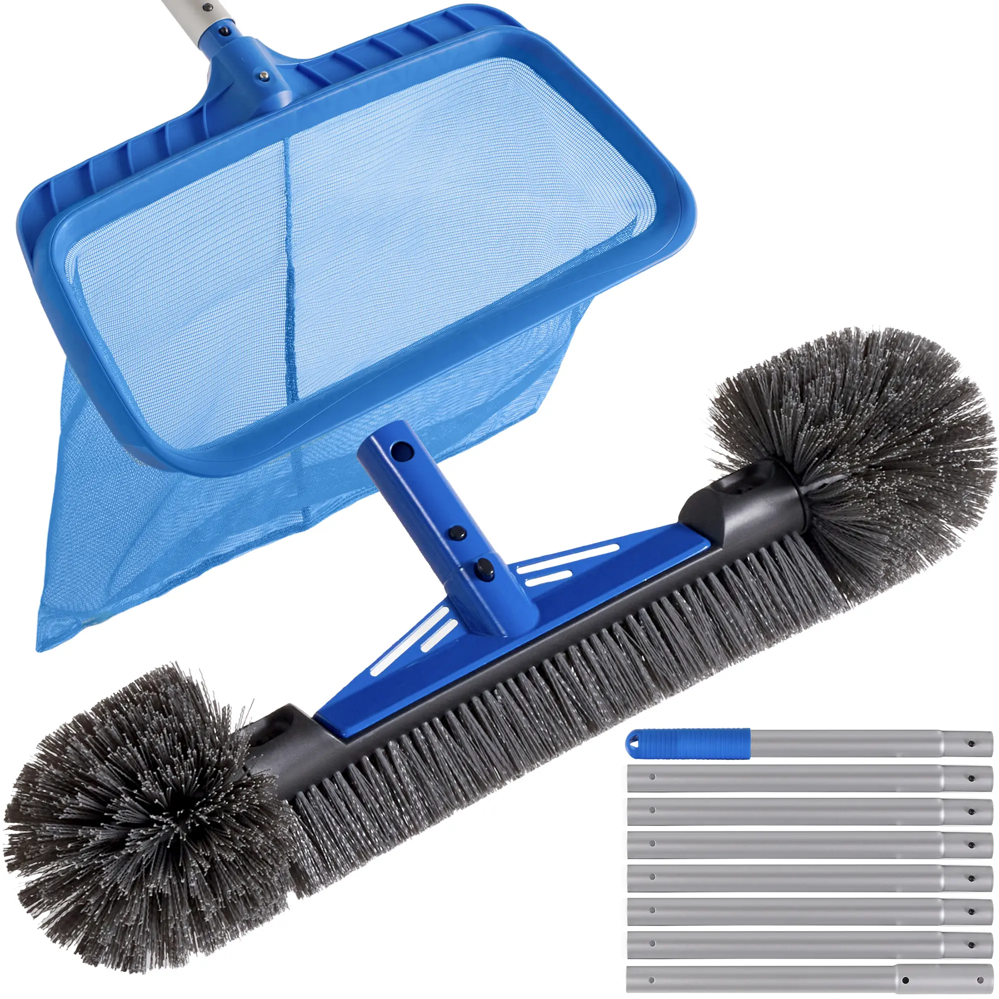 Best Choice Products 20 Heavy-Duty Pool Brush Head with Reinforced Aluminum Bracket – Wall & Floor Cleaner"