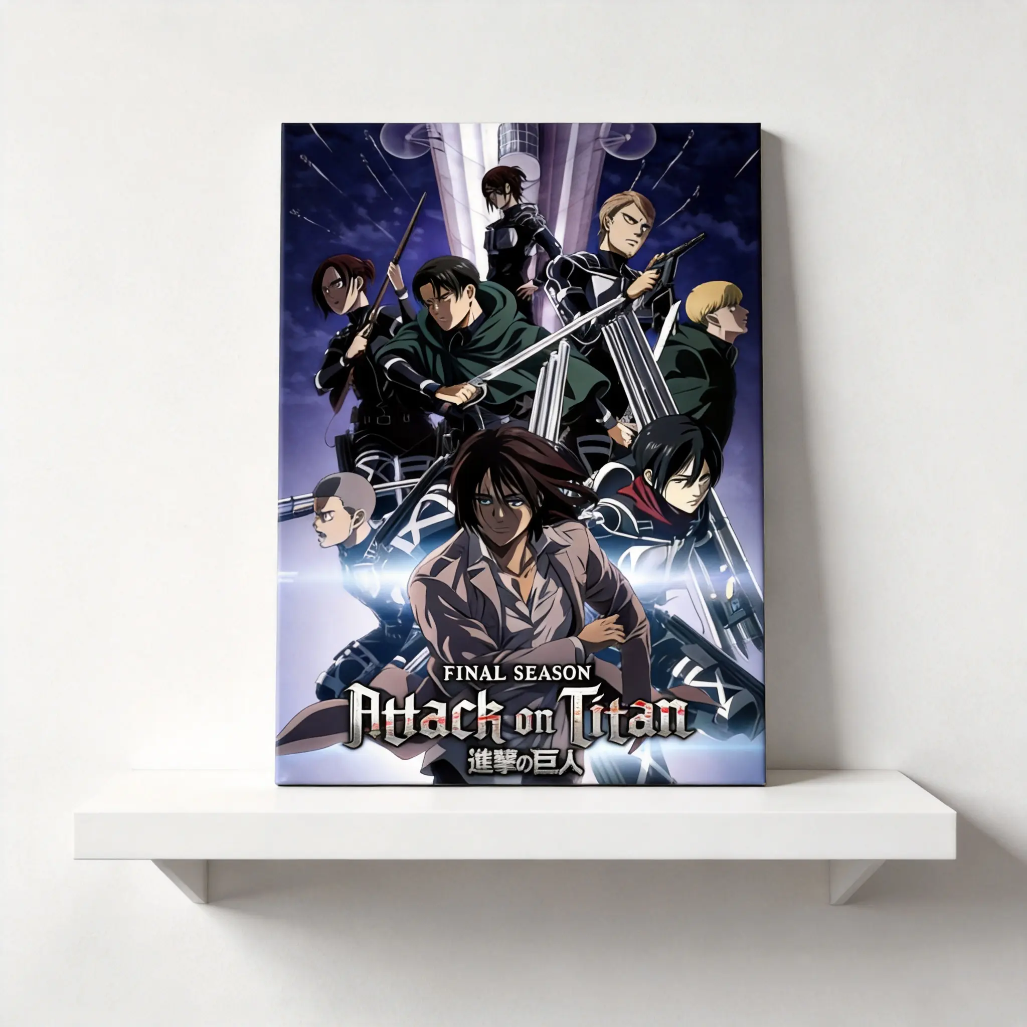 Attack on Titan Art Painting Decorative Classic Poster Art Wall Art Oil Painting Art Canvas Poster Decorative Painting Porch Living Room Art Decoration