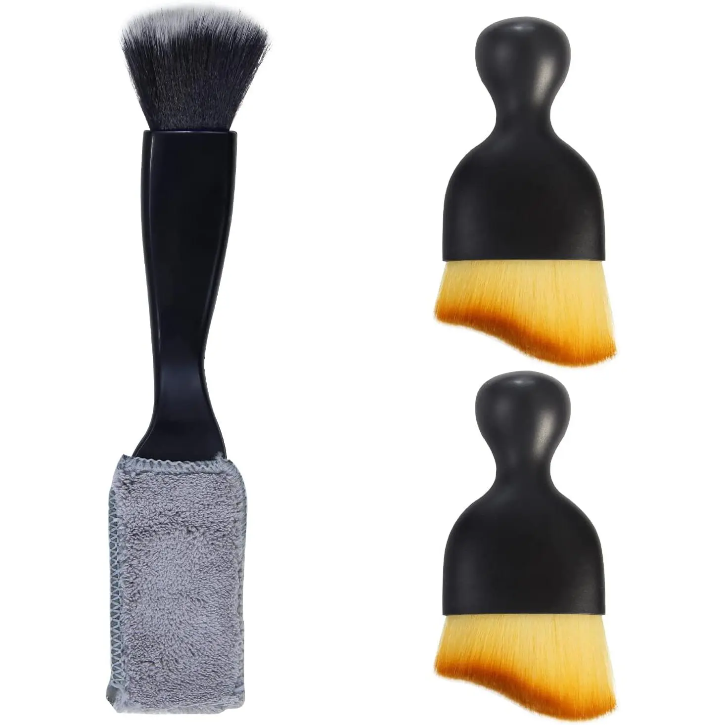Yungeln 3 PCS Car Interior Detail Dust Brush,Soft Car Interior Detailing Kit Tools,Dash Duster Brush for Auto,Truck,SUV,RV Interior Cleaning : Automotive
