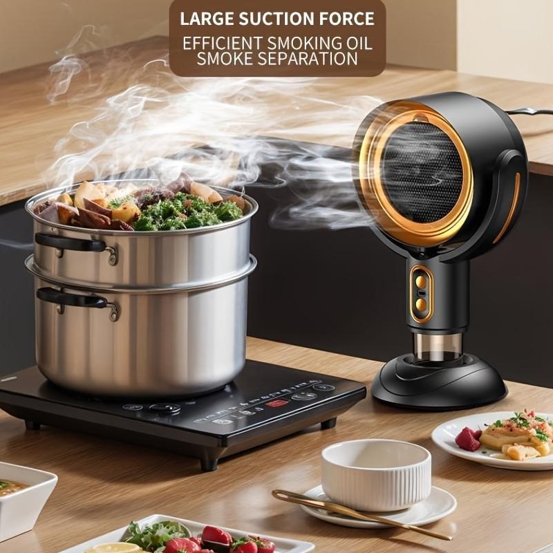 Portable USB Desktop Smoke Absorber, Smoke Eliminator, Portable Kitchen Exhaust Fan. Portable Range Hood For Kitchen, Home, Barbecue, Hot Pot