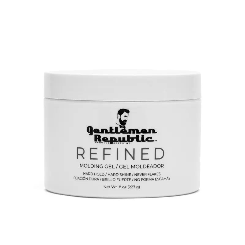 GENTLEMEN REPUBLIC Refined Hair Gel - Hard Hold, Hard Shine, No Flakes, No Scrambles, Haircare Product