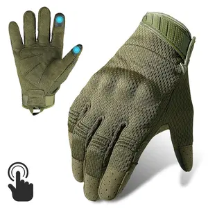 Men's Breathable Lightweight Cycling Gloves, Touchscreen Full Finger Gloves, Outdoor Riding Gloves, Comfortable and Durable, Motorcycle Gloves