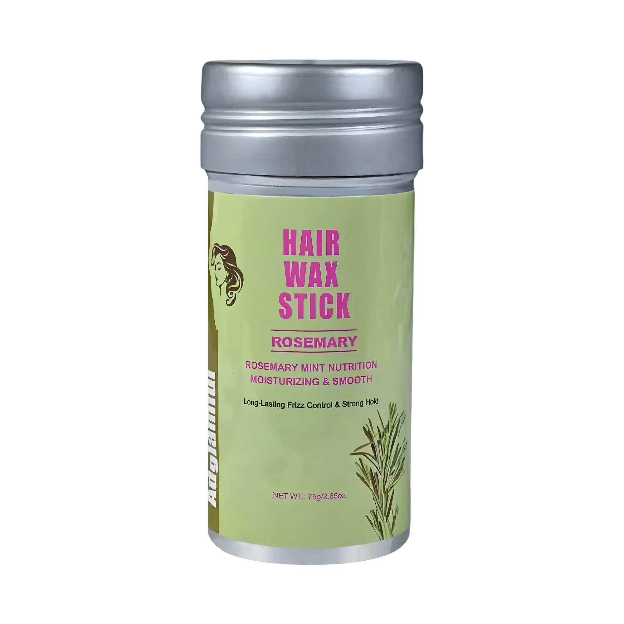 Rosemary Mint Hair Wax Stick, Smooth Haircare Product - Strong Hold Gel for Frizz, Flyaway Control, Dry Hair Styling; Ideal for Sleek Slickback Updos, Ponytails with Non-Sticky Finish (Styling Mousse & Gel Category)