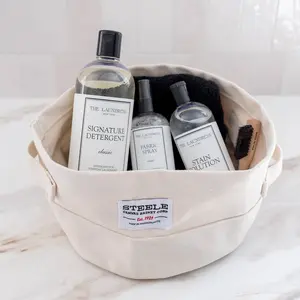 Extra Small Round Canvas Storage Bin