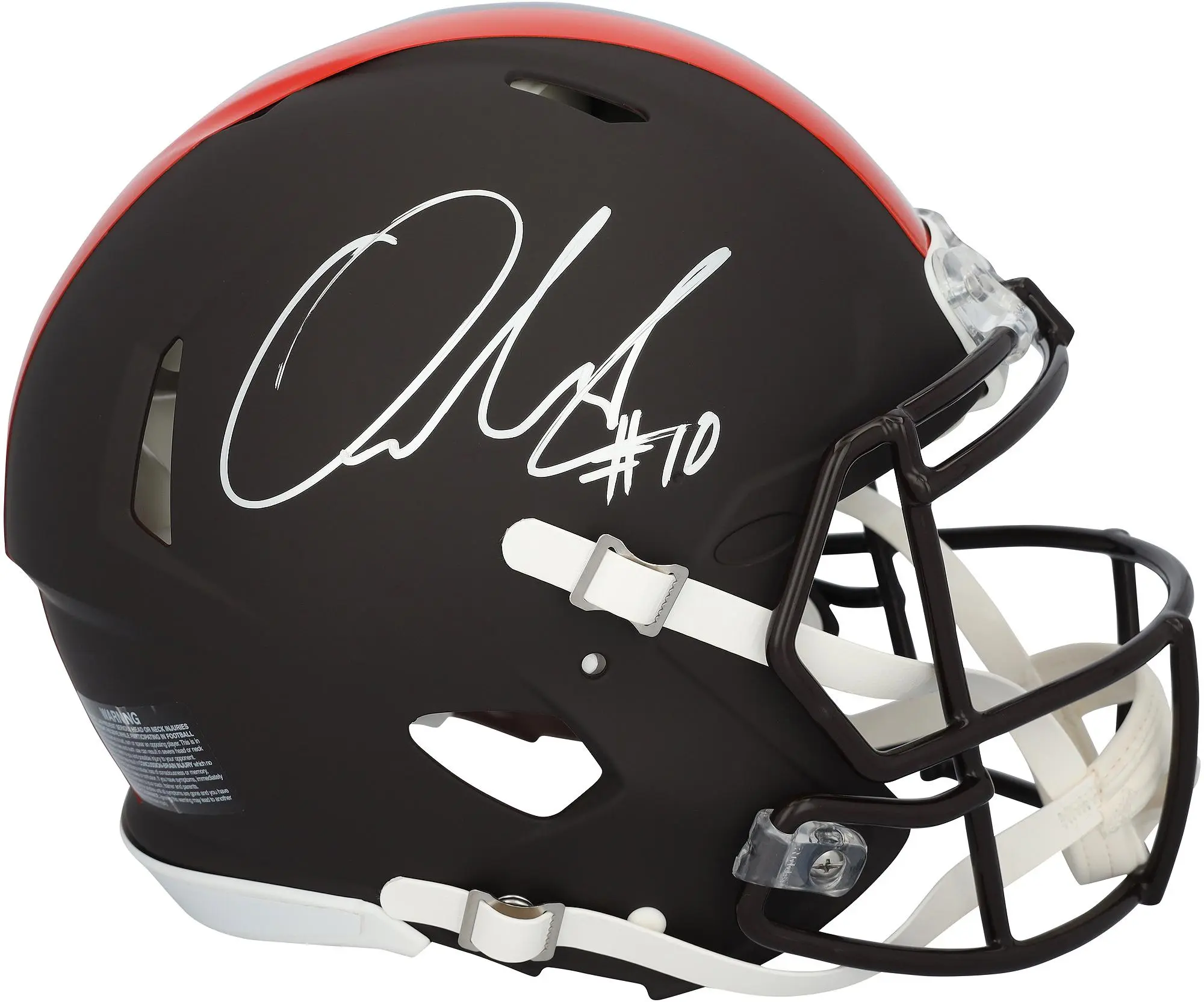 Quinshon Judkins Cleveland Browns Autographed Riddell 2025 Alternate Speed Authentic Helmet - Fanatics Authentic Certified