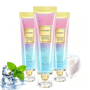Toothpaste's newest fast-actingwhitening formula -derived from natural aloe and mint extracts-Niacinamide Teeth Whitening Toothpaste Oral