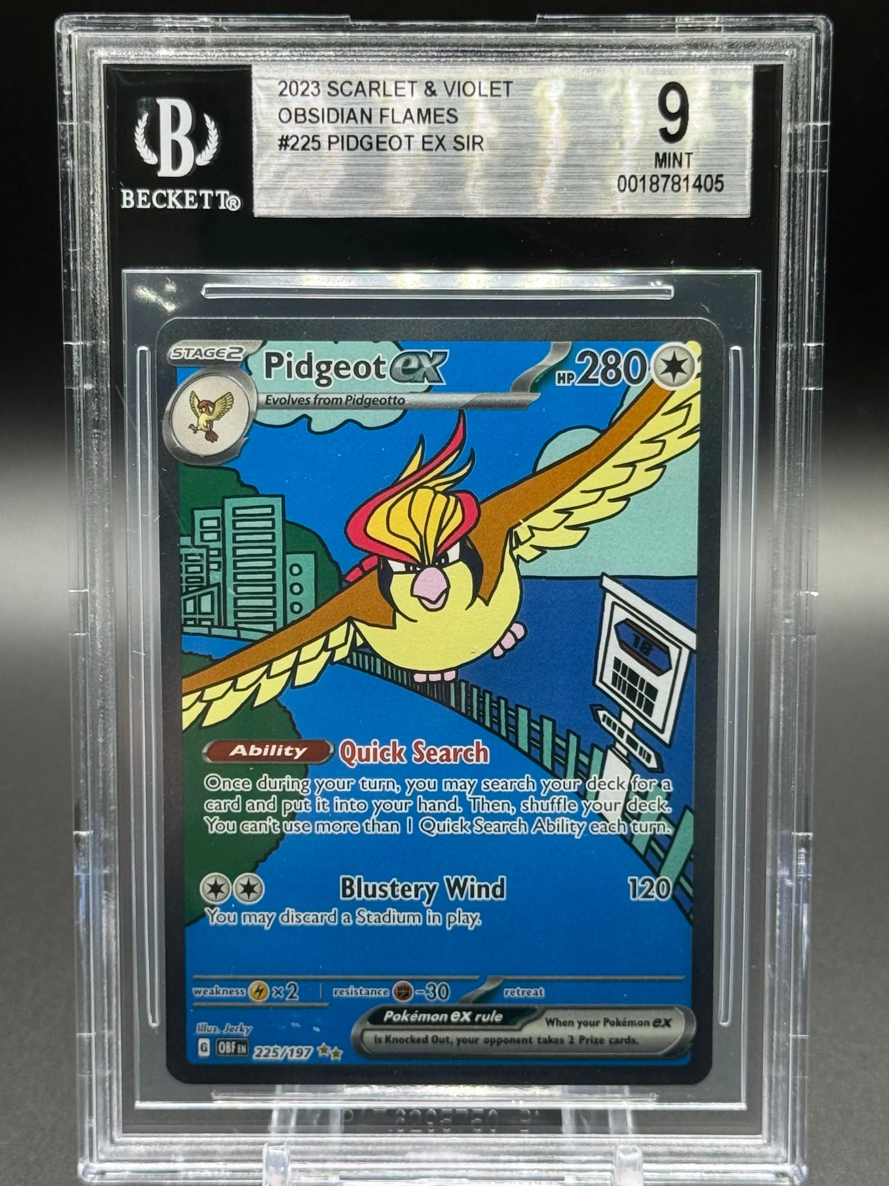 pokemon card pidgeot PSA 10 Pidgeot ex SV4a #335 Shiny Treasure ex Pokemon card – GorillaTCG