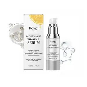 5-in-1 Vitamin C Anti-Aging Facial Serum (50ml) - Intensive Hydration, Firming, Lifting Essence for Reducing Fine Lines, Wrinkles, Fading Dull Uneven Skin Tone