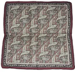 Luxury Silk Wool Scarf - Soft, Lightweight & Warm, Features Decorative Patterns scarves