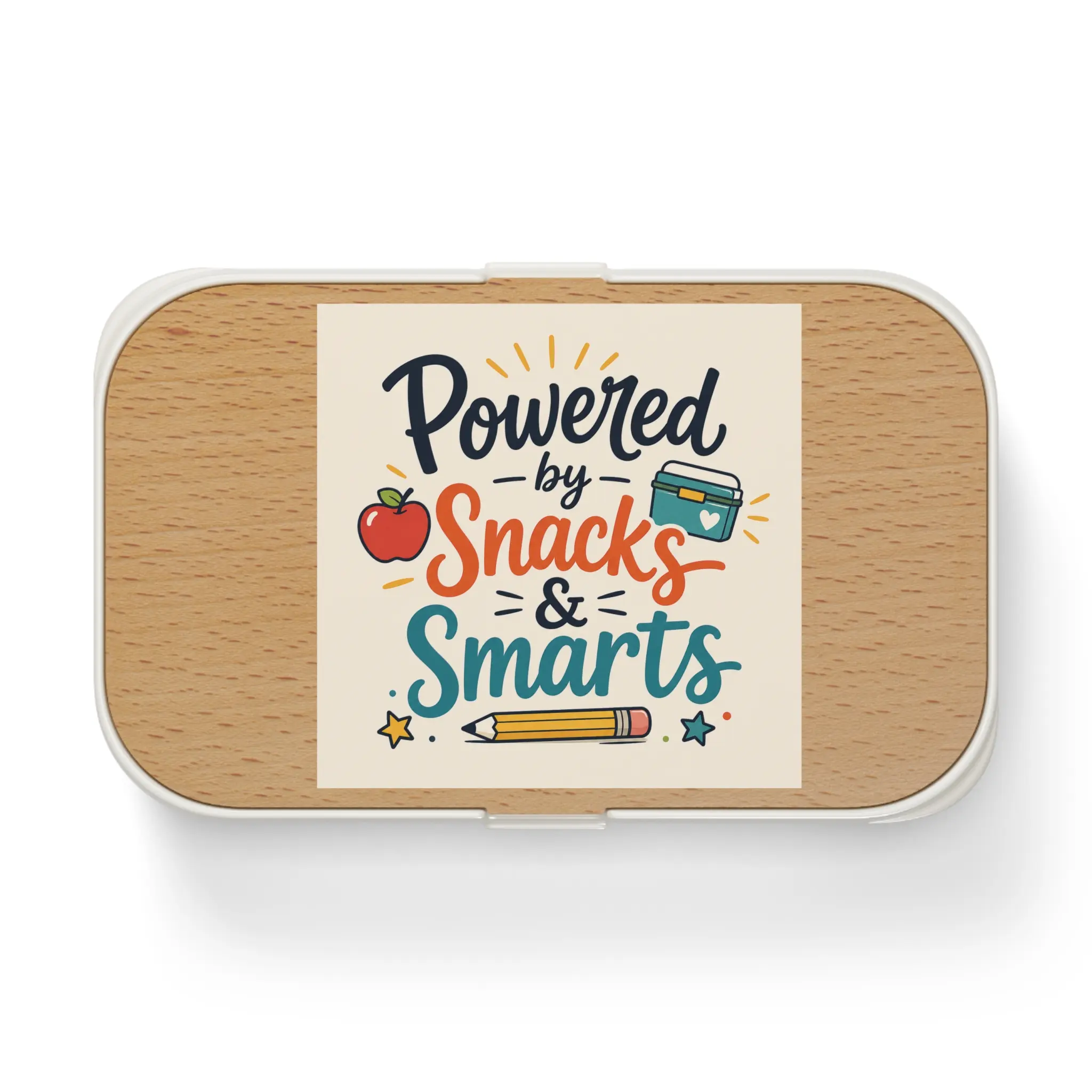 Powered by Snacks & Smarts Bento Box | School Lunch Container