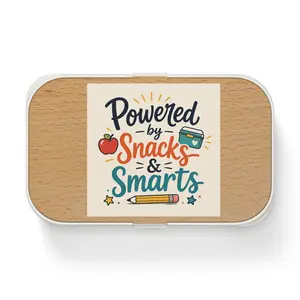 Powered by Snacks & Smarts Bento Box | School Lunch Container