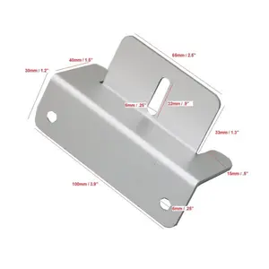 Aims Solar Panel Z Bracket Mounting Kit 4 Piece Set PVALBRACKET