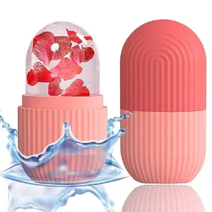 LMMAKE 1Pc Ice Roller For Face And Eye, Silicone Ice Facial Roller Ice Holder, Face Ice Mold Skin Care, Face Icers Reusable Ice  Roller For Shrink Pores Anti Wrinkle Reduce Puffiness, With A Stainless Steel Head For Lasting Cool And Gentle Skin Contact