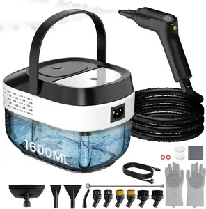 Pressurized Steam Cleaner 1.6L, 3-Level Adjustable Steamer for Cleaning, 10s Heat-Up, 2500W Handheld Steamer Cleaner for Home, Car, Kitchen, Floor, Multi-Surface Cleaning Machine, 22pcs Accessories