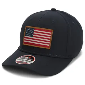 Riverside American Flag Baseball Cap Structured Ripstop