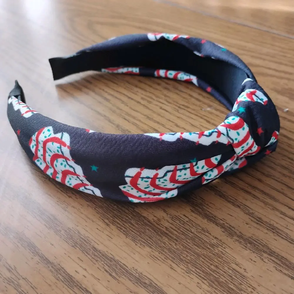 Christmas Tree Snack Cake Headband Black