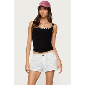 Leilani Ribbon Lacey Tank Top