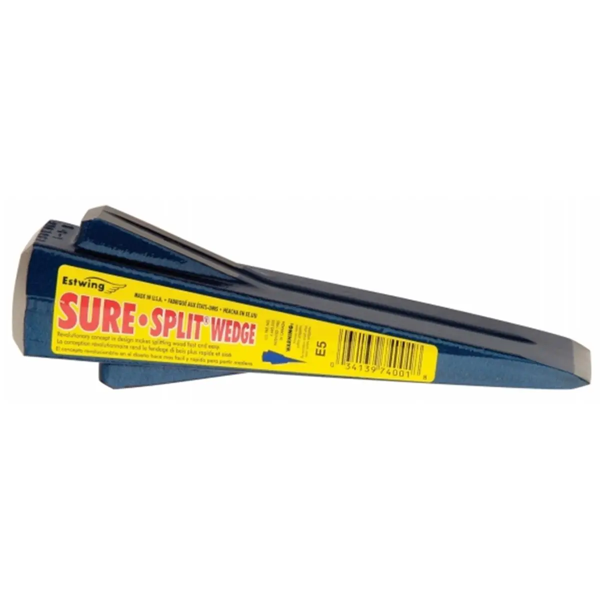 212 MAIN E5 Model Forged Steel 5 Lb Wood Splitting Wedge, Cutting Tool for Outdoor Leisure & Construction Tasks