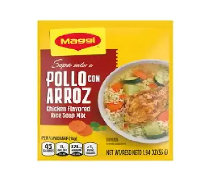 SOPA POLLO CON ARROZ MAGGI